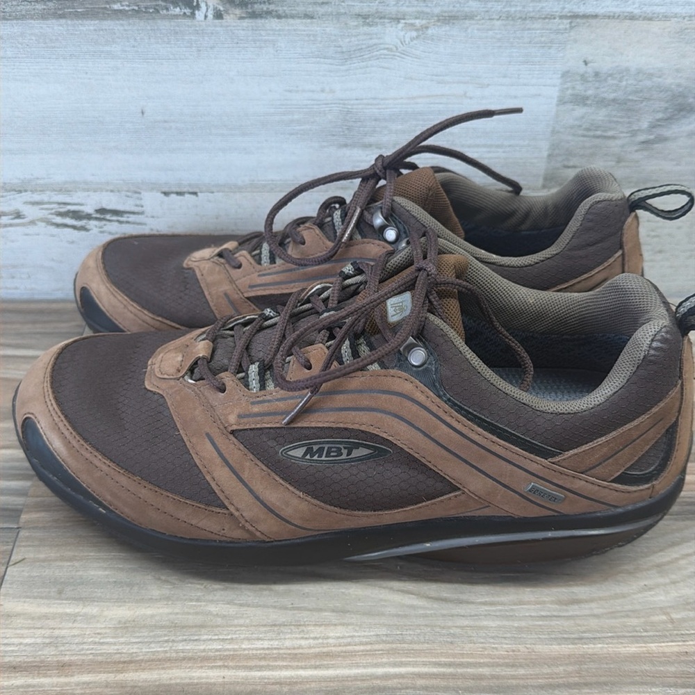 MBT Gore-Tex Shoes Mens Size 13 13.5 Brown Walking‎ Comfort Oxford Leather